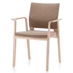 Besucherstuhl Holz Besucherstühle braun Konferenzstuhl Brunner window