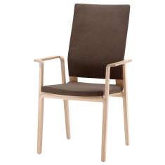 Besucherstuhl Holz Besucherstühle braun Konferenzstuhl Brunner window