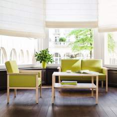 Loungesofa grün Sofa Sessel Lounge Holz Brunner window