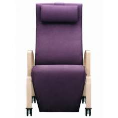 Verstellsessel violett Sessel mit Rollen Brunner window