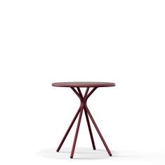 Loungetisch rot Beistelltisch Stahl Brunner crona steel