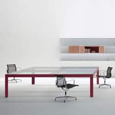 Design Konferenztisch Glas, Exklusiv, Unifor, Naòs