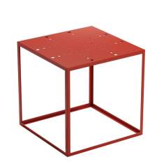 Designer Beistelltisch rot Beistelltische quadrat Materia Couture
