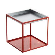 Designer Beistelltisch rot Beistelltische quadrat Materia Couture