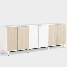 büro schrank | Schiebetüren, Front Holz | Büroschrank, Kinnarps, Space