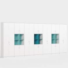 Büromöbel Schränke modular Büroschränke weiß  Kinnarps, Space