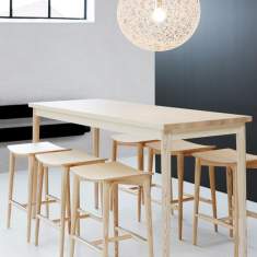 Konferenztische Holz Bartische | Cafeteria/Mensa Tische, Skandiform, Oak Tisch