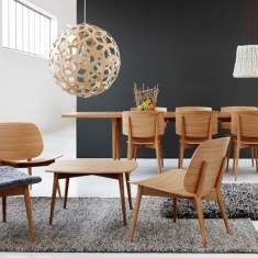 Design Beistelltisch Holz rechteckig Beistelltisch Holz, Skandiform, Papa Tisch