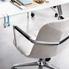 Drehstuhl weiss Konferenzstuhl Bürostuhl modern Bürodrehstuhl, Skandiform, Primo
