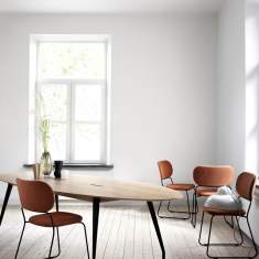 Besucherstuhl orange Besucherstühle Konferenzstühle | Cafeteria Stühle, Skandiform, Soft Top