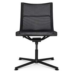 Konferenzstuhl schwarz Konferenzstühle Netzgewebe Büro Wagner D1 Office