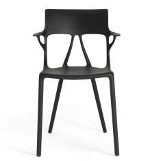 Besucherstuhl schwarz Besucherstühle Kartell A.I.