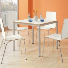 Besprechungstisch 4-Fuss quadratisch 90 x 90, Palmberg, Schreibtisch INTRO•TEC