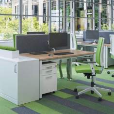 Tisch-Organisations/Trennwandsysteme, Nowy Styl, E10 Schreibtisch Trennwand