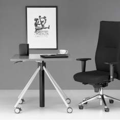 Ergonomischer Bürostuhl Stoffbezug Bürodrehstuhl Nowy Styl, Nero