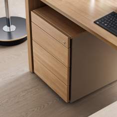 Rollcontainer Büro Container Holz, Nowy Styl, SQart Büroschubladenschrank