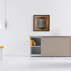 Sideboard Büro Büroschrank Schiebetürenschrank, werner works, basic cap