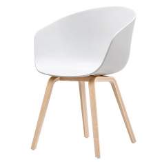 Besucherstuhl Holz Besucherstühle weiss Konferenzstuhl Büro Armlehnstuhl HAY About A Chair AAC22