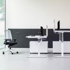 Elektrisch höhenverstellbarer Schreibtisch Büro Schreibtische Büromöbel, REISS ECO N2 Bildschirm-Arbeitsplätze
höhenverstellbar
Doppelarbeitsplatz