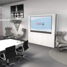 Interaktive Boards/Tafeln | Multimediamöbel, Peter Kenkel GmbH, Mediawall v1