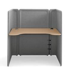 Schreibtisch mit Trennwand Schreibtische Holz Arbeitstisch Coalesse Lagunitas Focus Nook