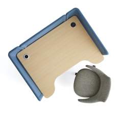 Schreibtisch mit Trennwand Schreibtische Holz Arbeitstisch Coalesse Lagunitas Focus Nook