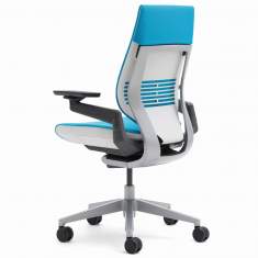 Rückansicht des Bürostuhls Steelcase Gesture mit flexibler Rückenstruktur