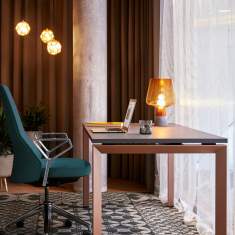 Schreibtisch Gestell bronce braun 4-Fuss| Büro,  Steelcase, FrameOne