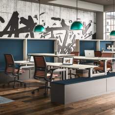 Elektrisch höhenverstellbarer Schreibtisch Gesundheit Büro Büromöbel weiße Schreibtische ergonomisch Steelcase, Ology Bench
Doppelarbeitsplatz
höhenverstellbar
