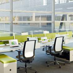 Design-Büromöbel, moderne Büromöbel, Schreibtische,  Steelcase, Fusion Bench
