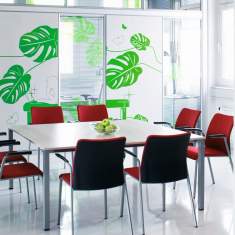 Konferenztische weiss Konferenztisch Büro quadrat, Steelcase, Kalidro Conferencing