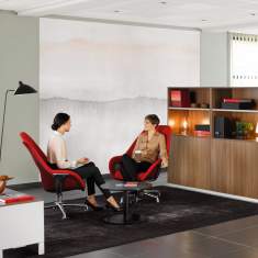 Regalschrank mit Türen Büroregal Holz Regal Raumteiler, Steelcase, Share It