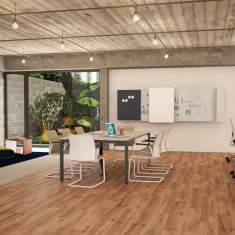 Konferenztische Büro Steelcase, FrameFour Konferenztisch
rechteckige Tischplatte