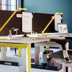 LED Tischlampen Designer Schreibtischlampen Design Tischleuchte silber, Steelcase, dash und dash mini LED-Leuchte