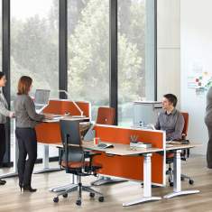 Tisch-Organisations/Trennwandsysteme, Steelcase, Akustik Tischelement Partito Screen und Rail