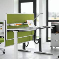 Tisch-Organisations/Trennwandsysteme, Steelcase, Akustik Tischelement Partito Screen und Rail