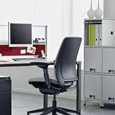 Tisch-Organisations/Trennwandsysteme, Steelcase, Akustik Tischelement Partito Screen und Rail