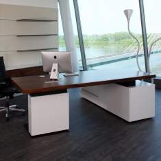 Schreibtisch höhenverstellbar Büromöbel Schreibtische ergonomisch, Neudoerfler, Managementtisch Mark pro plus