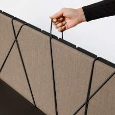 Pinnwand Schreibtischaufsatz braun Tisch-Organisations/Trennwandsysteme, Neudoerfler, MyMotion  Pinnwand
