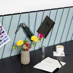 Pinnwand Schreibtischaufsatz blau Tisch-Organisations/Trennwandsysteme, Neudoerfler, MyMotion  Pinnwand
