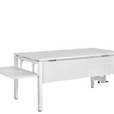 Schreibtisch höhenverstellbar ergonomische Büromöbel Schreibtische weiß  Sara, Duke - Höhenverstellbar