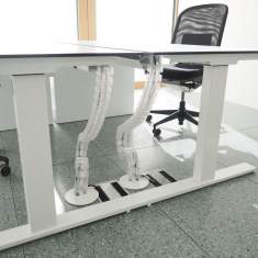 Schreibtisch | Büro Schreibtische | Büromöbel, Sara, Conte - T-Fuss - Sitz-Stehtisch