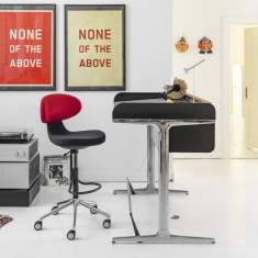 Bürostuhl hoch Bürodrehstuhl, Girsberger, Simplex 3D Counterstuhl