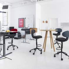 Bürostuhl hoch Bürodrehstuhl, Girsberger, Simplex 3D Counterstuhl