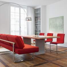 Möbel für Warte und Empfangsbereiche | Loungesofa, Girsberger, Joline Work