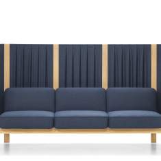 Büro Loungemöbel exklusiv Loungesessel blau Büro Akustik Girsberger, Velum