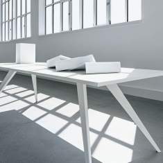 Büro Schreibtisch weiß Schreibtische Design Büromöbel  Echo, Spina