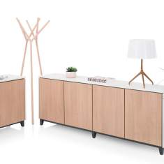 Sideboard Büro Schiebetürschrank Holz Schiebetürschränke Büroschrank Orangebox vari