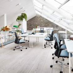 Hag Bürostuhl Design Bürodrehstuhl ergonomisch Bürostühle blau Flokk, HÅG Futu