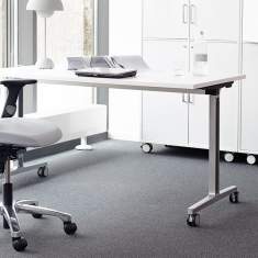 Flokk Bürostuhl grau mit Armlehnen Design Bürostühle kaufen Flokk, RH Activ